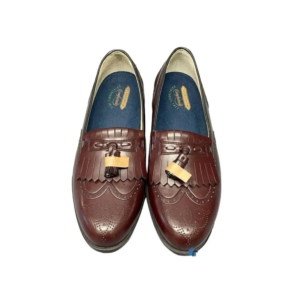 Florsheim Comfort‎ Tech Men's Sutton Kilty Tassel Loafers NEW Size USA 11.5 WINE